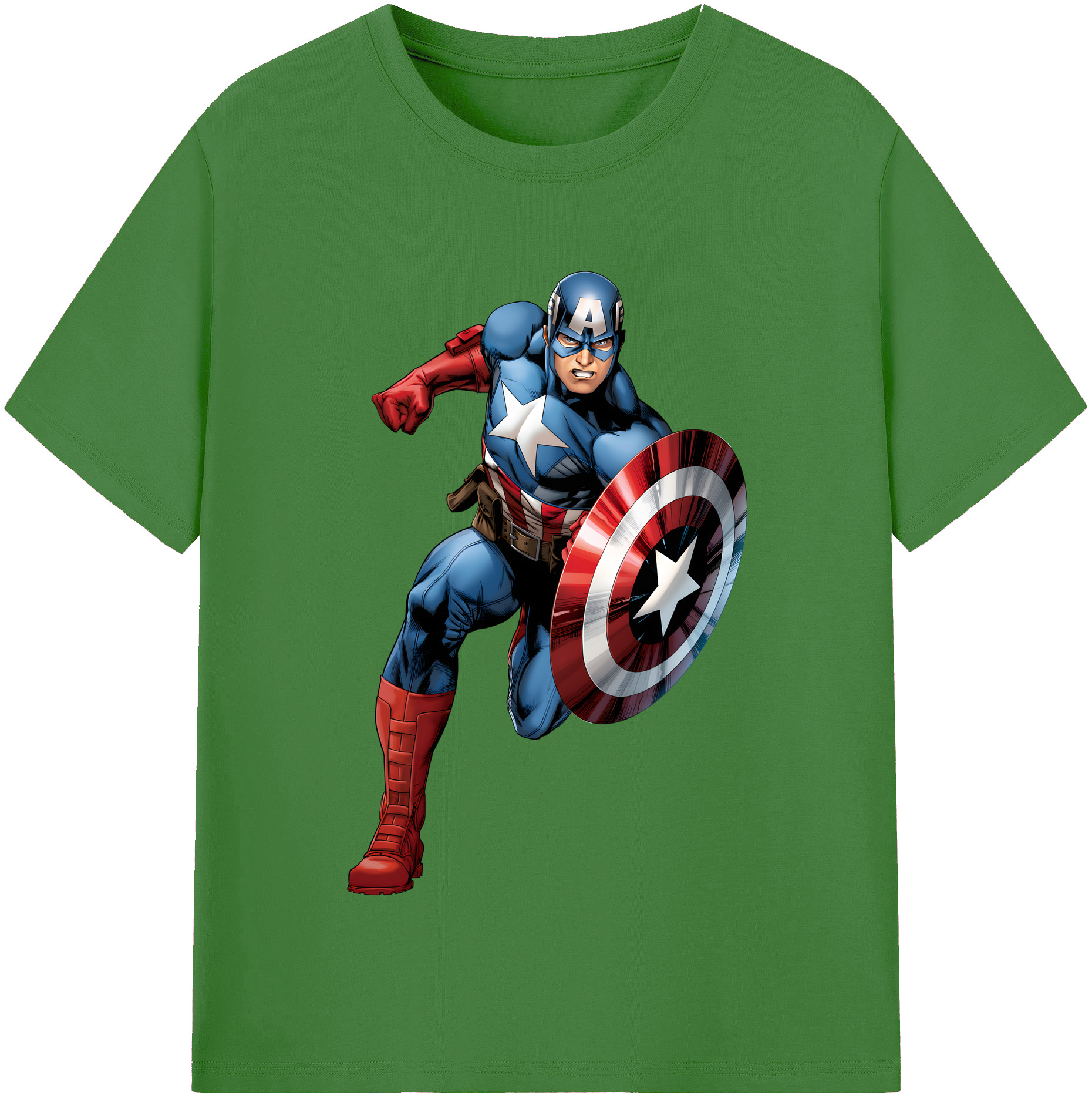 （画像用） アベンジャーズ The Avengers レディースカジュアルプリントTシャツ（綿100％）